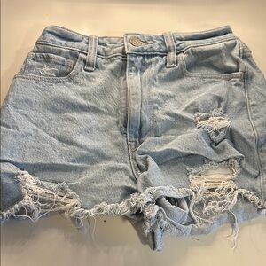 Hollister Ultra High-Rise Denim Mom Shorts